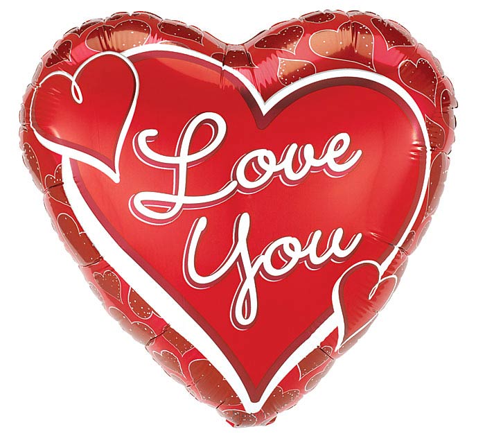 17" LOVE YOU BALLOON - Heart & Home Flowers