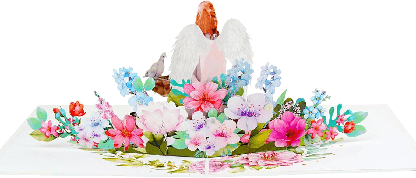 Angel pop up card Card - Heart & Home Flowers