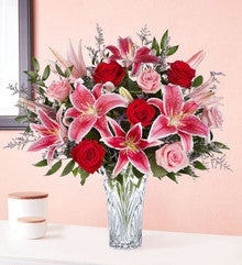 Blushing Rose & Stargazer Bouquet