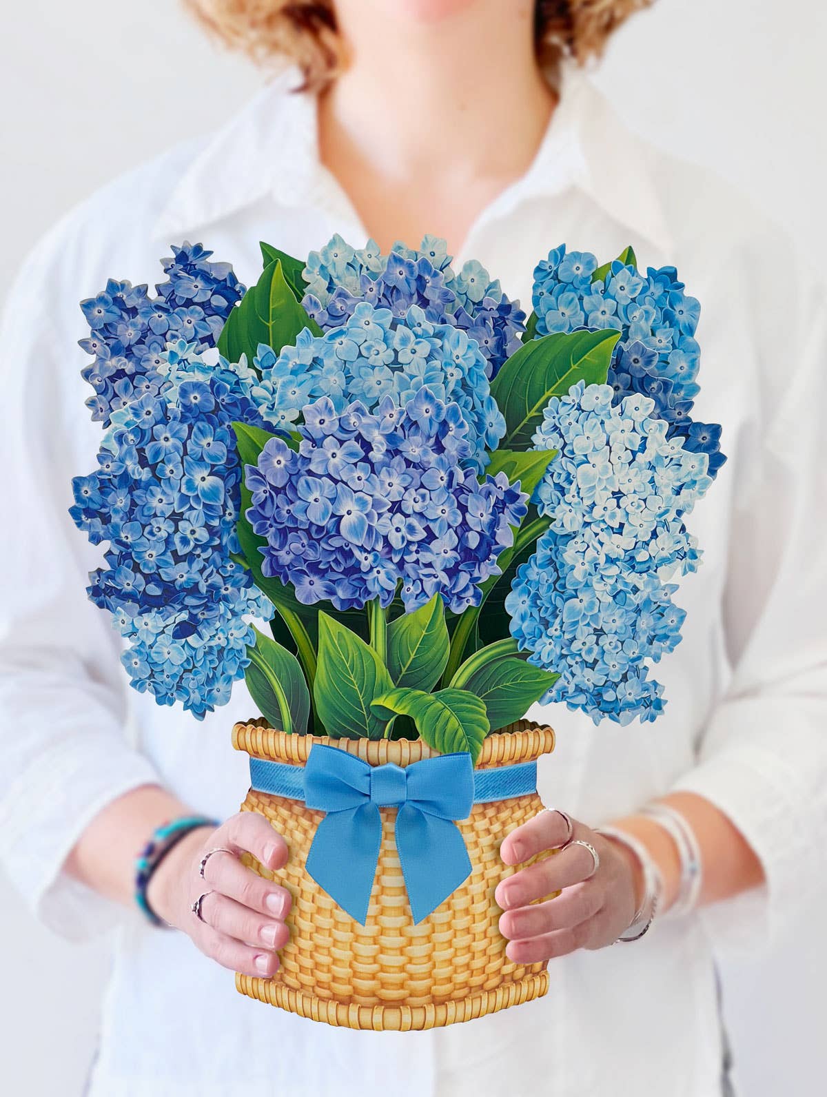 Nantucket Hydrangeas Pop Up Card - Heart & Home Flowers