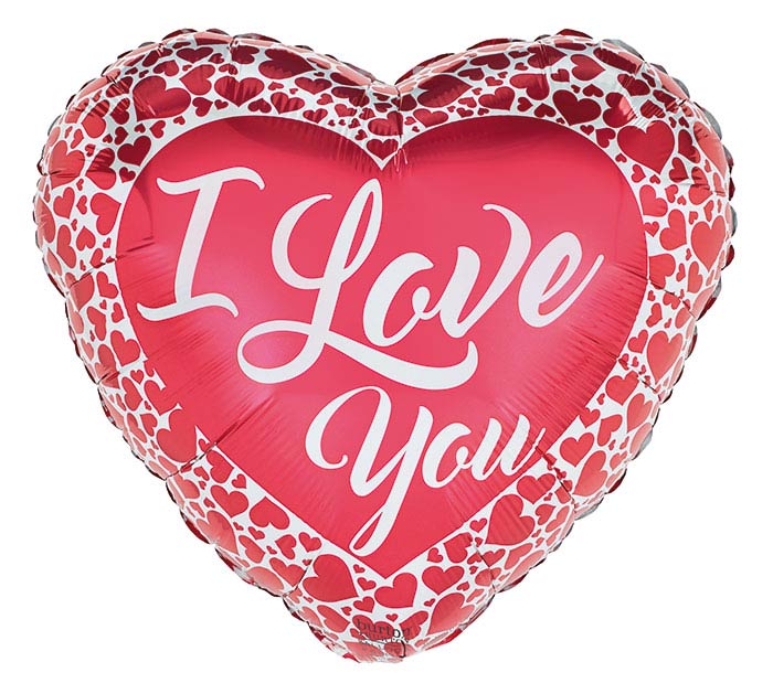 17"ILY I LOVE YOU LOTS OF HEARTS - Heart & Home Flowers