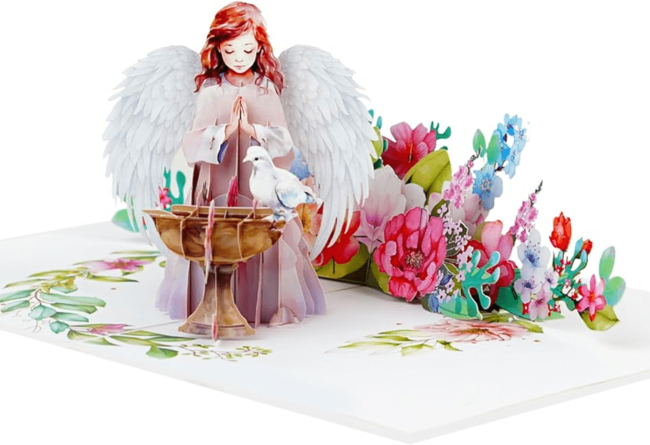 Angel pop up card Card - Heart & Home Flowers