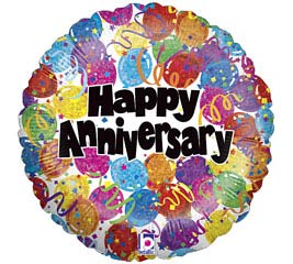 18"ANIVERSARY PARTY BALLOON - Heart & Home Flowers
