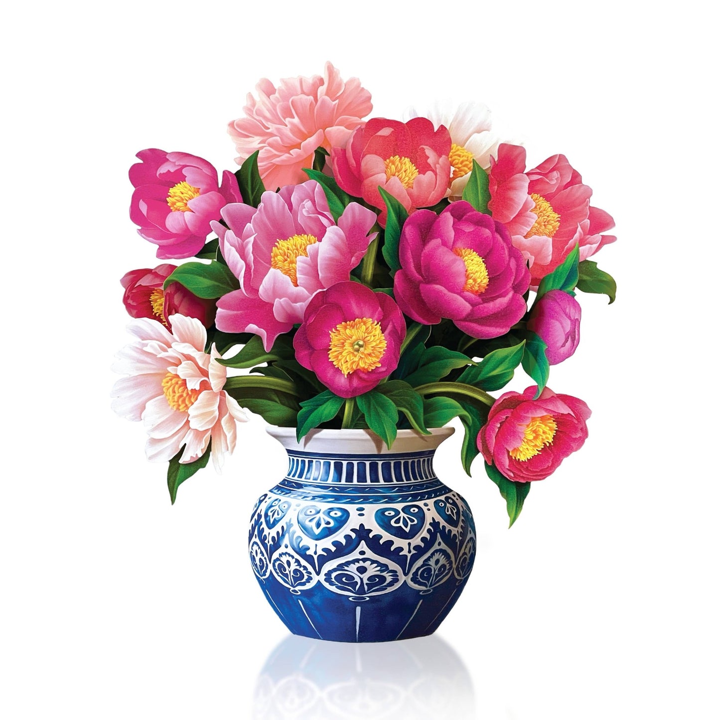 Mini Peony Paradise Pop Up Card - Heart & Home Flowers