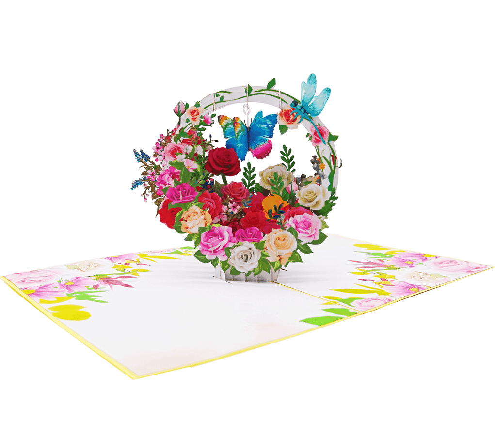 Roses 3D Card - Heart & Home Flowers