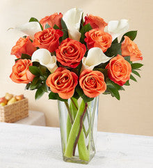 Orange Roses & Calla Lily Bouquet