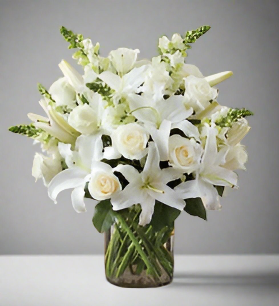 Classical White Arrangement - Heart & Home Flowers