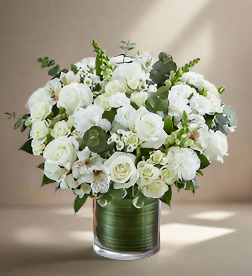 Cherished Memories All White - Heart & Home Flowers
