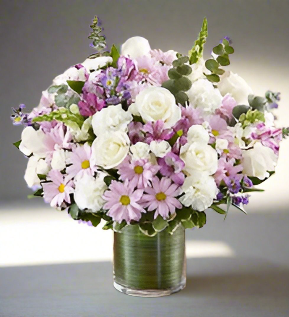 Cherished Memories Lavender & White - Heart & Home Flowers