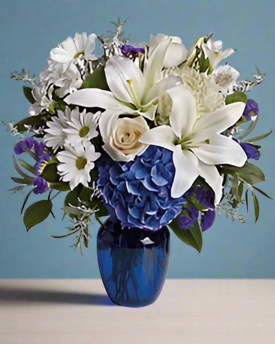 Beautiful in Blue - Heart & Home Flowers