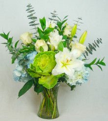Elegant Ice Blue - Heart & Home Flowers