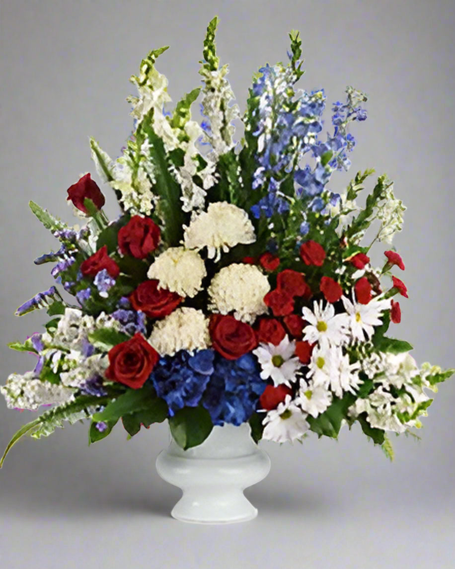 Treasure Red White & Blue - Heart & Home Flowers