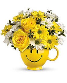 Smiley Face Bouquet - Heart & Home Flowers