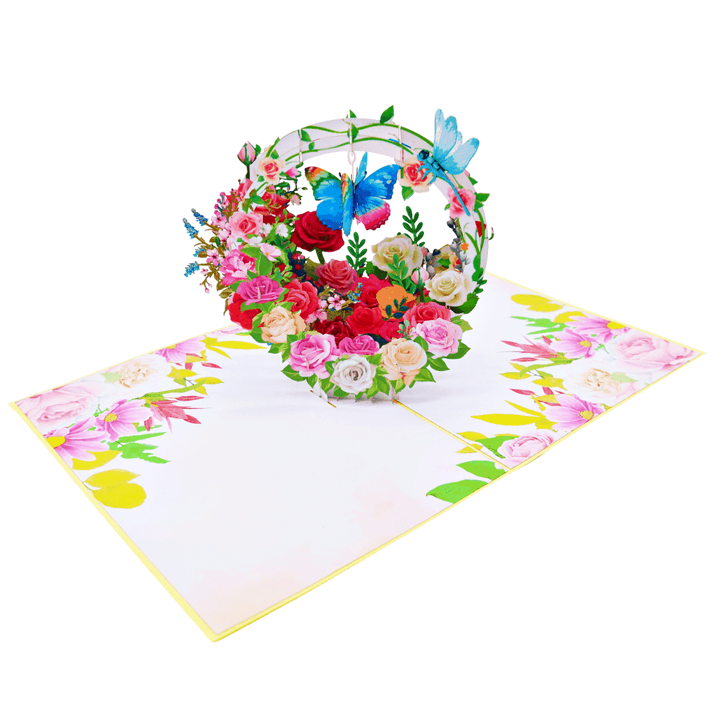 Roses 3D Card - Heart & Home Flowers