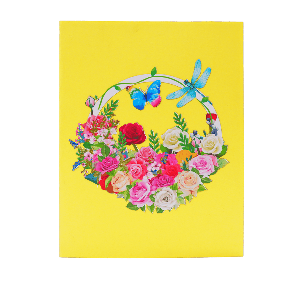 Roses 3D Card - Heart & Home Flowers