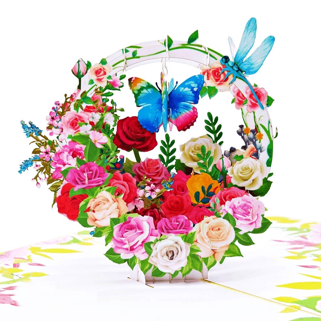 Roses 3D Card - Heart & Home Flowers