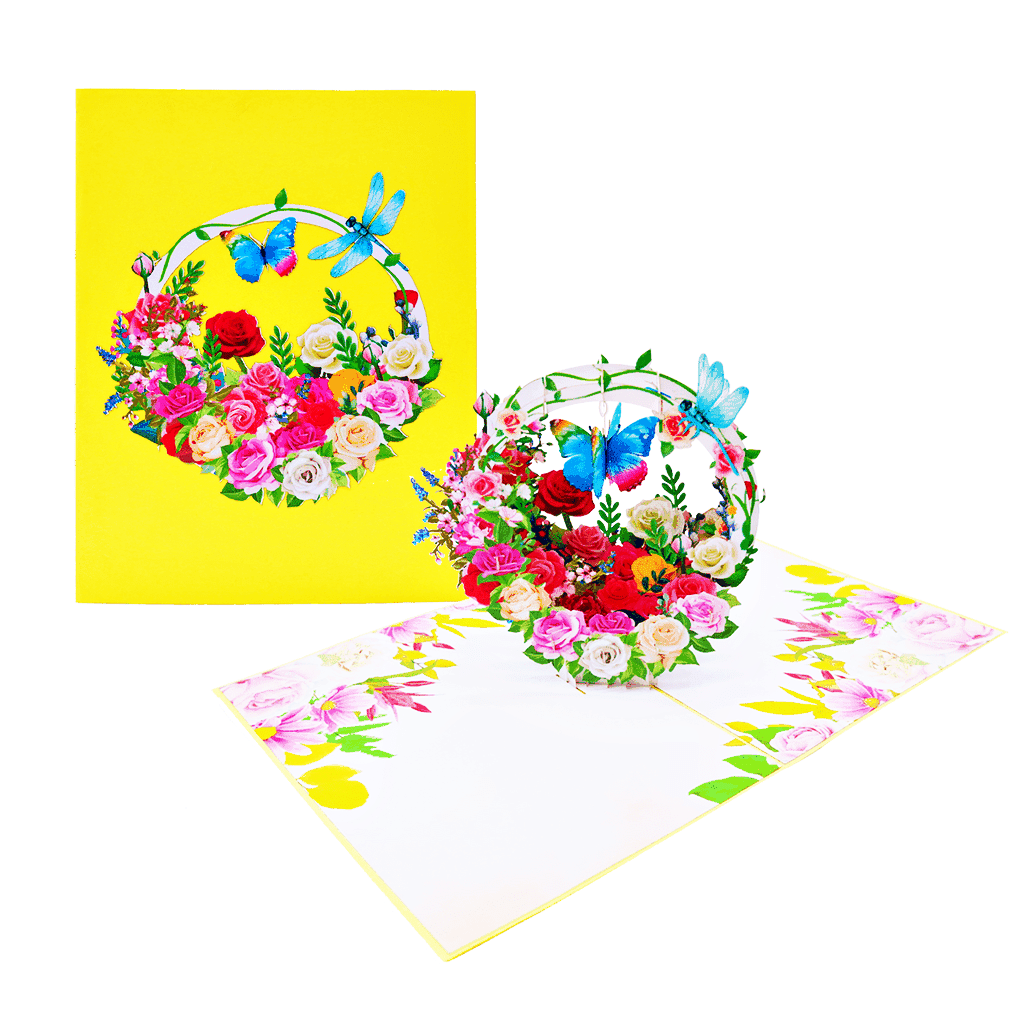 Roses 3D Card - Heart & Home Flowers