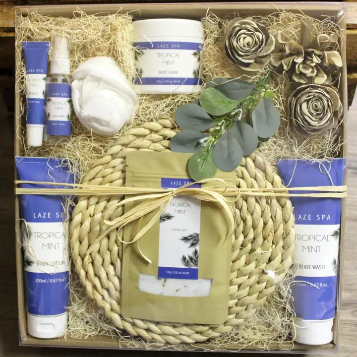 Tropical Mint Spa Gift Set - Heart & Home Flowers