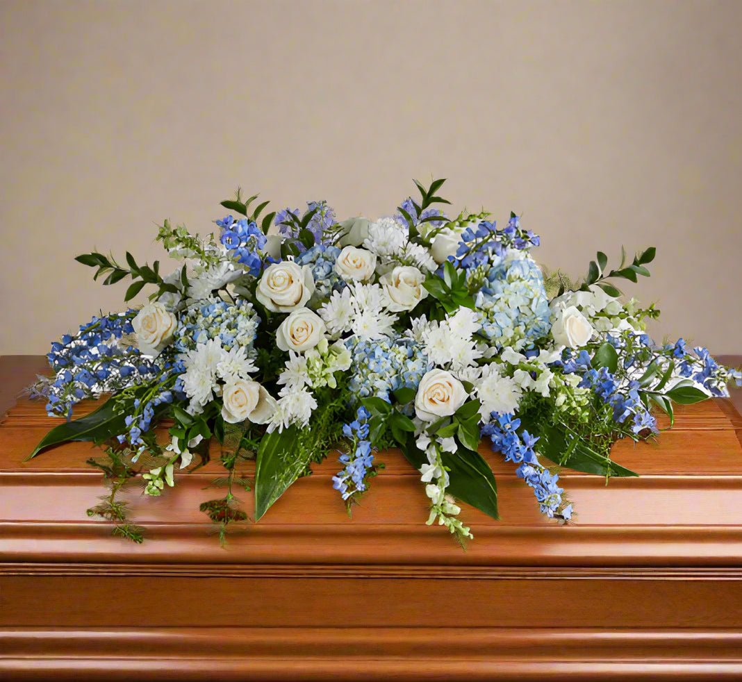 Celestial Casket Spray - Heart & Home Flowers