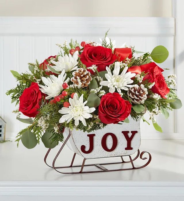 Dashing Through the Snow Sleigh - Heart & Home Flowers