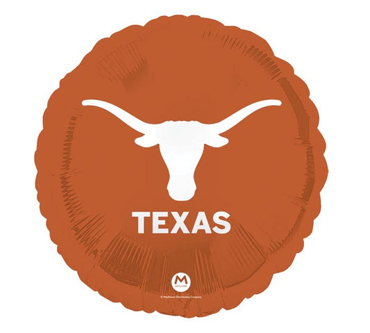 18" UNIVERSITY OF TEXAS MYLAR BALLOON