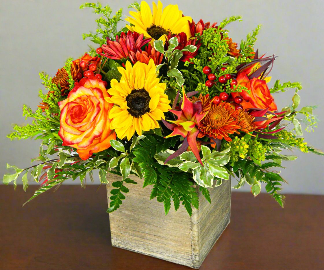 Country Harvest  Bouquet by Heart and Home Flowers