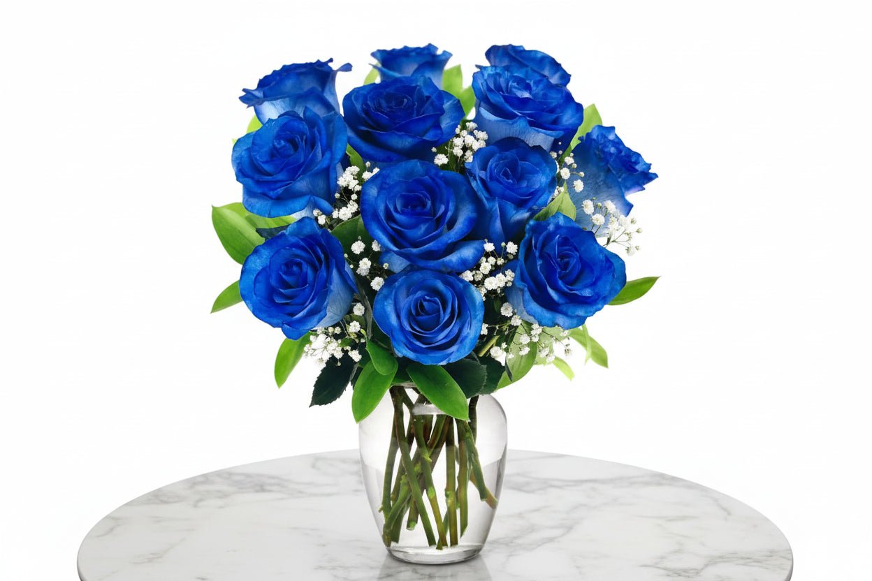 12 Premium blues - Heart & Home Flowers