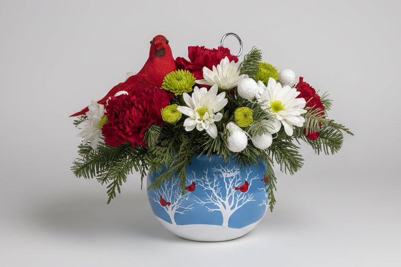 Cardinal Christmas - Heart & Home Flowers
