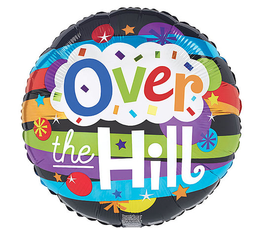 17"OVER THE HILL STRIPES BALLOON